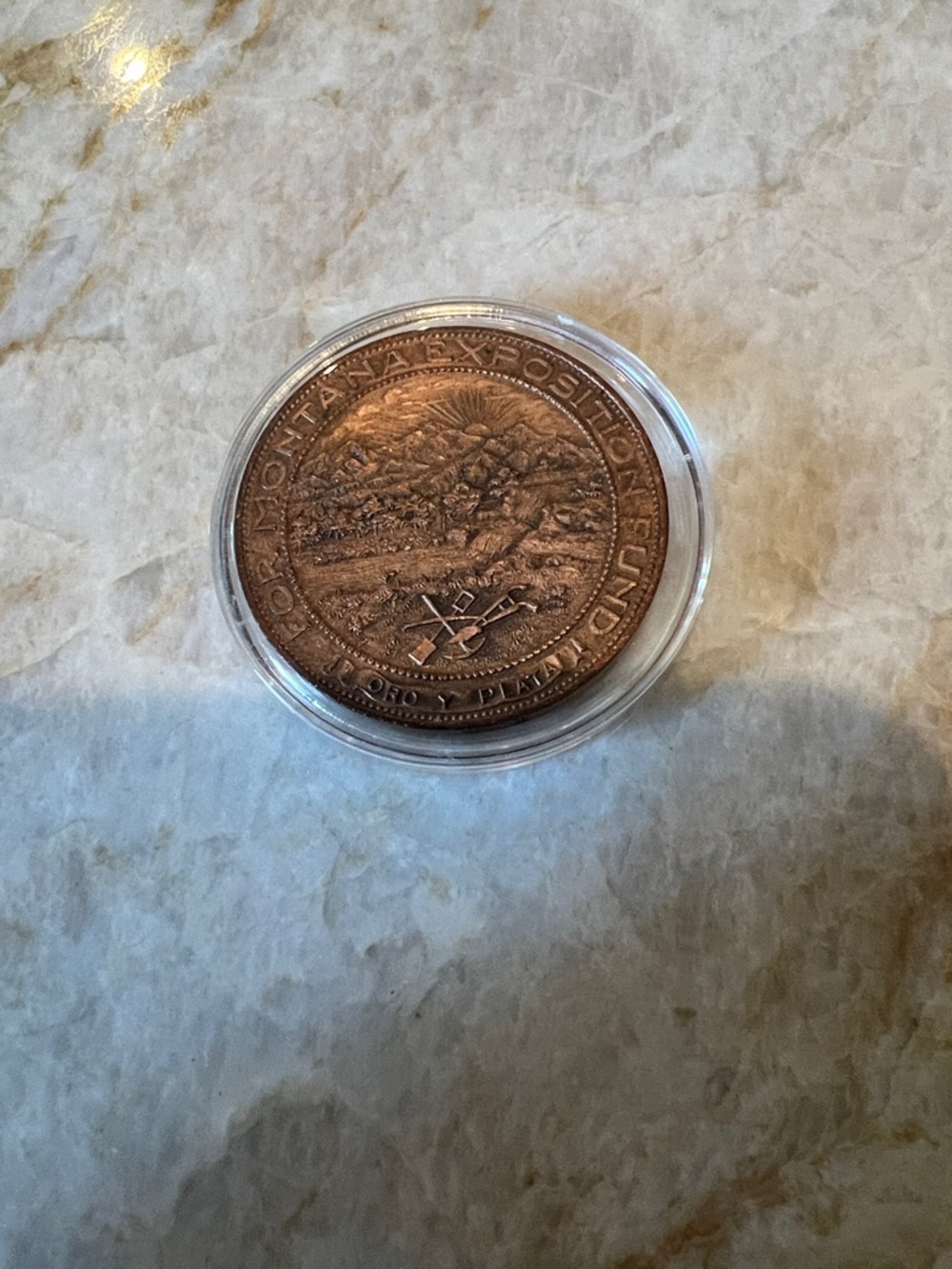 1915 San Francisco Exposition Commemorative Coin - Copper Tone